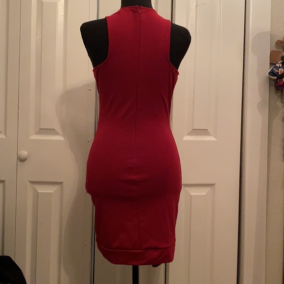 Charlotte Russe | bodycon dress | burgundy | medium - Picture 3 of 5